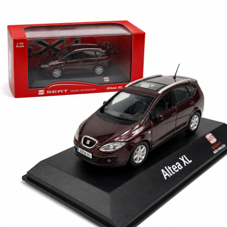 MACHETE AUTO SCARA 1:43 - Macheta Seat Altea XL 2009 1:43 Fischer – Dealer Model, visiniu metalizat