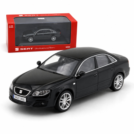 Machete Auto Civile la Scara 1:43 – Limuzine, Hatchback si Sedan - Macheta Seat Exeo 2008 1:43 Fischer – Dealer Model, Magic Black