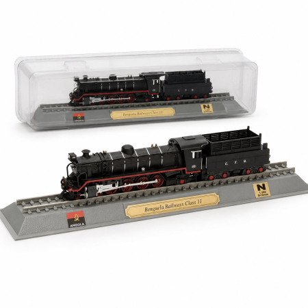 Locomotive - Macheta statica locomotiva cu abur Benguela Railways Class 11 Angola, scara 1:160 N, Del Prado