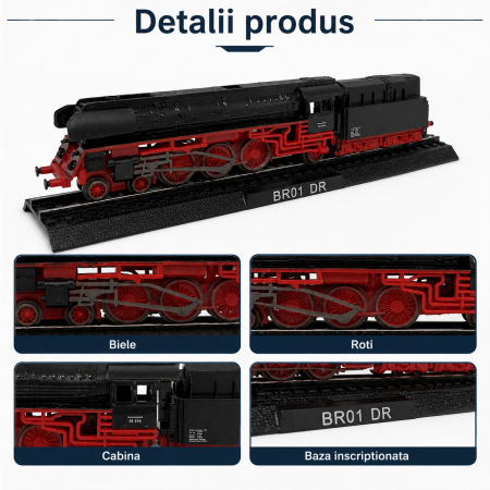 Macheta statica locomotiva cu abur BR01 DR Germany, scara 1:160 N, Del Prado [4]