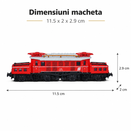 Macheta statica locomotiva electrica Class 1020 OBB Austria, scara 1:160 N, Del Prado [2]