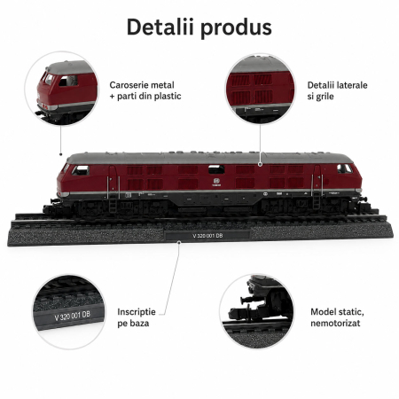 Macheta statica locomotiva V 320 001 DB Deutsche Bundesbahn 1:160 N, Atlas, visiniu [4]