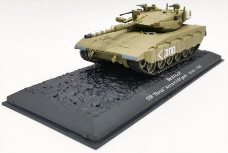 Macheta tanc Merkava III "Barak" Armored Brigade Israel 1990 – Scara 1:72 Atlas cu vitrina [2]