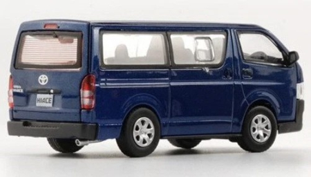 Macheta Toyota Hiace KDV200V 2015 bleumarin inchis, scara 1:64 – BM Creations cu accesorii [2]