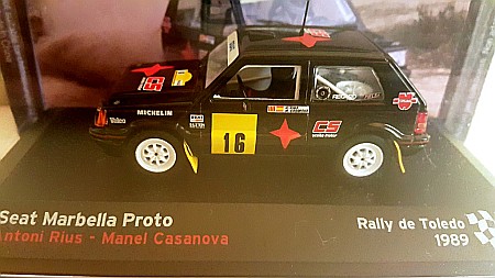 MACHETE AUTO - Macheta SEAT Marbella Proto Raliu Toledo 1989, 1:43