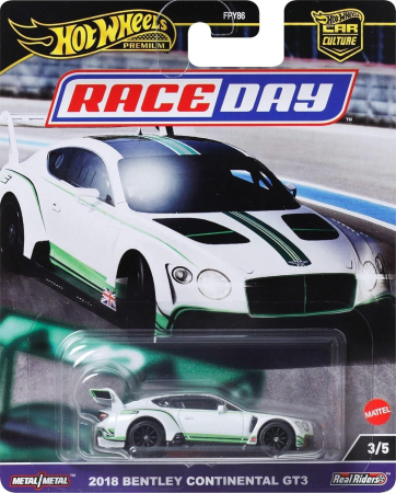Masinuta Metalica Bentley Continental GT3 2018 Hot Wheels Premium Car Culture Race Day – 1:64, HRV93 [0]