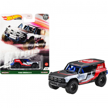 Masini de strada - Masinuta metalica Ford Bronco R - Hot Wheels Premium Car Culture Hyper Haulers, scara 1:64