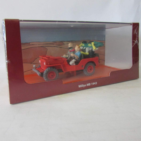 Masinuta Willys MB 1943–48 cu Figurine – Tintin au Pays de l’Or Noir, Scara 1:43 Atlas [1]