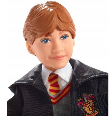 Mattel Harry Potter – Păpușă articulată Ron Weasley FYM52, 28 cm, cu uniformă Gryffindor și baghetă magică [4]