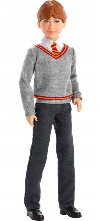Mattel Harry Potter – Păpușă articulată Ron Weasley FYM52, 28 cm, cu uniformă Gryffindor și baghetă magică [2]