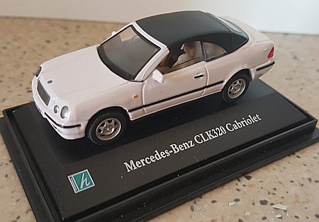 MACHETE AUTO - Macheta Mercedes CLK 320 Cabrio Scara 1:72 Cararama