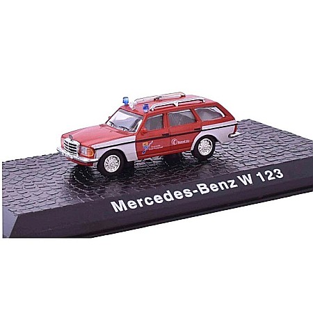 Vehicule Interventie - Macheta pompieri Mercedes-Benz W123, scara 1:72 Atlas