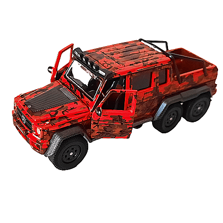 MACHETE AUTO - Macheta auto Mercedes - Benz G63 AMG 6x6 Flame Camouflage, 1:64 ERA CAR