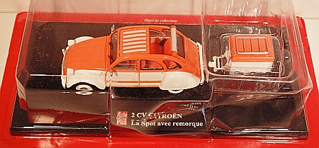 Masini de strada - Macheta Citroen 2CV cu remorca, 1:43