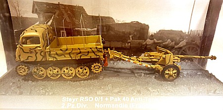 Militare - Macheta Camion Senilat Steyr RSO 0/1 + Tun antitanc, 1:72