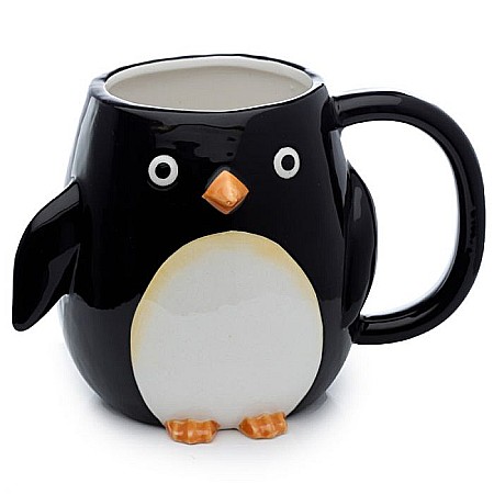 Cani 3D - Cana din ceramica 540 ml - in forma de pinguin 3D