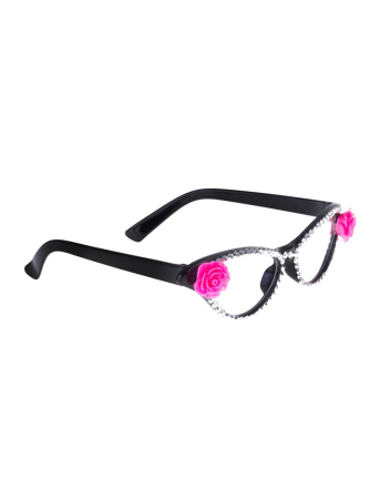 Ochelari party cu strasuri si trandafiri – vibe fun & glam [2]