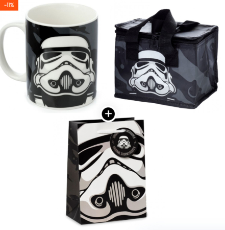Pachet Stormtrooper Summer Pack – Cană porțelan neagră + geantă frigorifică + pungă cadou [0]