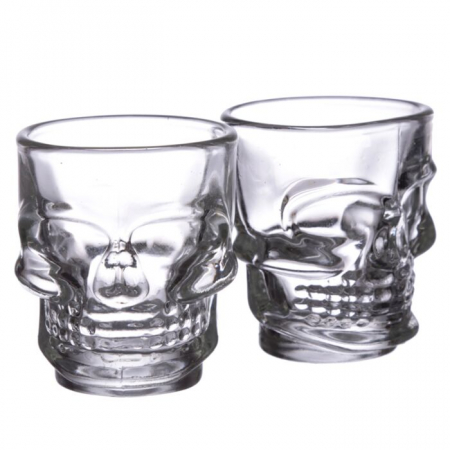 Pahare de shot 3D -set de 2 – Skulls & Roses (60ml) [3]