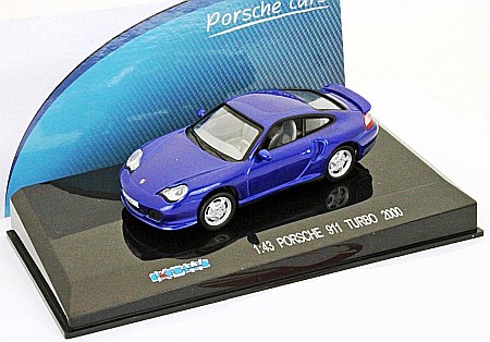 Macheta Porsche 911 (996) Turbo 2000 albastru 1:43