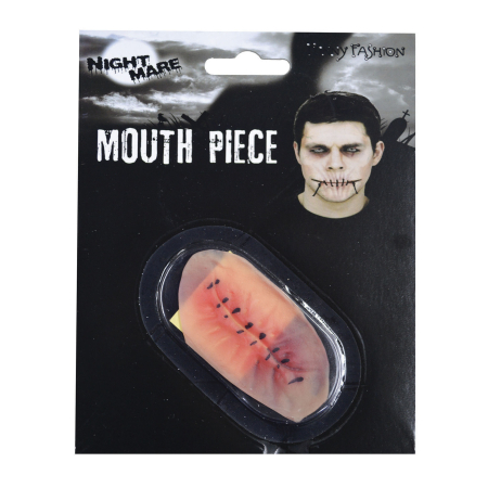 ARTICOLE DE MAKE-UP HALLOWEEN - Rana falsă – Gura cusută din latex – Machiaj Special Horror Halloween