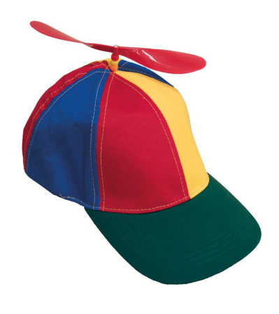 SAPCA - Sapca multicolora cu elice din plastic pentru adulti – marime universala, model amuzant FF55267