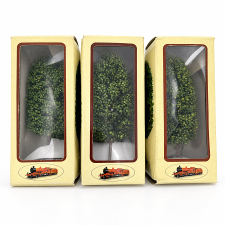 Colectia Trenuletul Electric - Set 3 Copaci Foioase Miniatura H0 (1:87) pentru Diorama – Accesorii Noch Eaglemoss (Noi, Ambalaj Deformat)