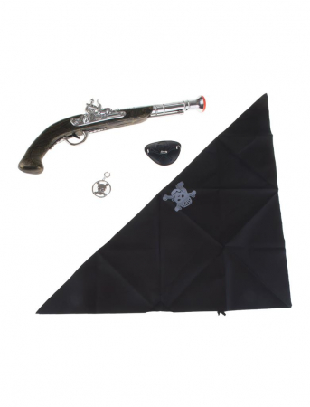 Set Pirati 4 Piese – Bandana, Masca ochi, Pistol, Cercel - cod 50533 [1]