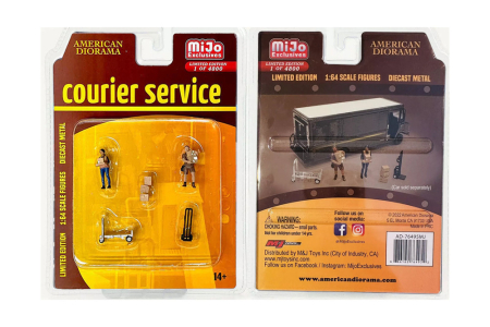Set figurine Courier Service American Diorama AD-76495MJ, scara 1:64 – 2 figurine + accesorii [2]