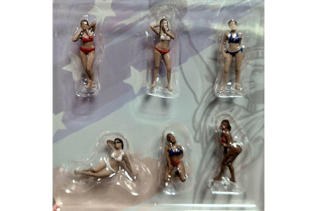 Set figurine Patriot Girls American Diorama 76498MJ, scara 1:64 – 6 figurine pentru diorama [2]