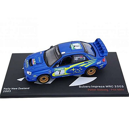 Raliu - MACHETA SUBARU IMPREZA WRC, RALIU NOUA ZEELANDA 2003, 1:43