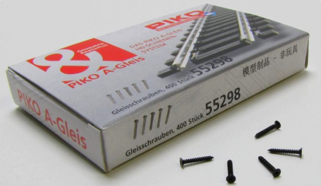 Accesorii trenulet electric - Suruburi fixare sina TT H0 -400 bucati - Piko 55298