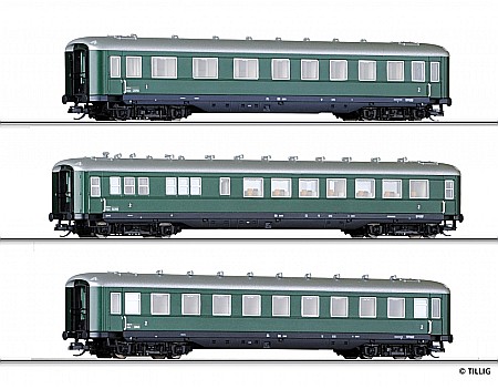 Vagoane - Set 3 Vagoane Calatori, OBB, Ep.III, TT, Tillig 01596