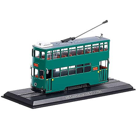 Autobuze/Tramvaie - Macheta Tramvai 1986 6th Generation Hong Kong, scara 1:76, Atlas Collections