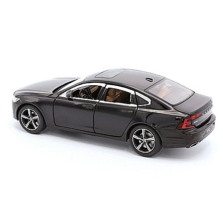 Volvo S90 negru, macheta auto cu directie activa, suspensie 1/32 Tayumo [1]
