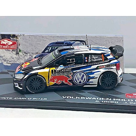 Macheta Volkswagen Polo R WRC #1 Rally Monte Carlo 2016, scara 1:43 Eaglemoss [3]