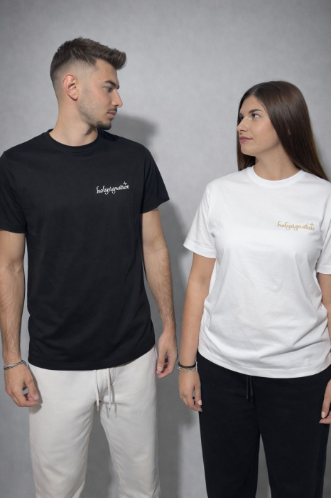 Set Tricouri Cuplu „Faith Collection” Alb/Negru – HolySignature [2]