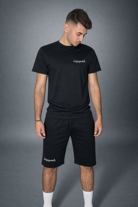 Tricou Alb/Negru Unisex Round Neck „Nu te lăsa biruit de rău” – HolySignature [6]