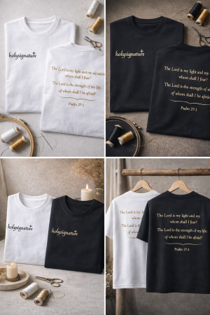 Personalizare - Tricou Personalizat Holy Signature – Broderie Custom Premium