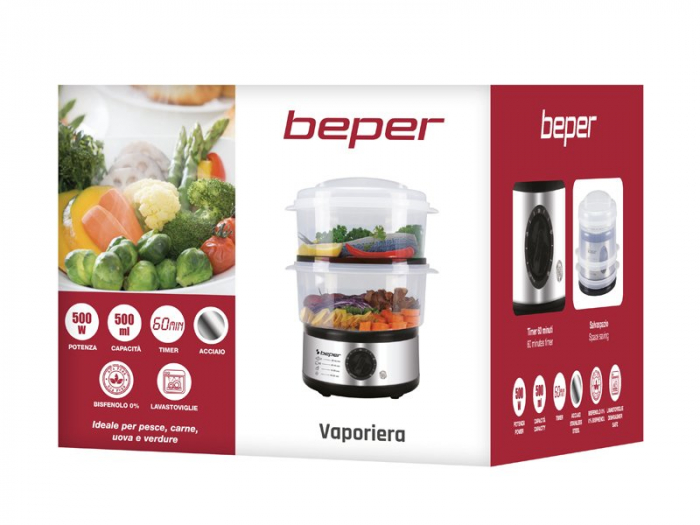 Aparat de gatit cu aburi Beper BC.261 [6]