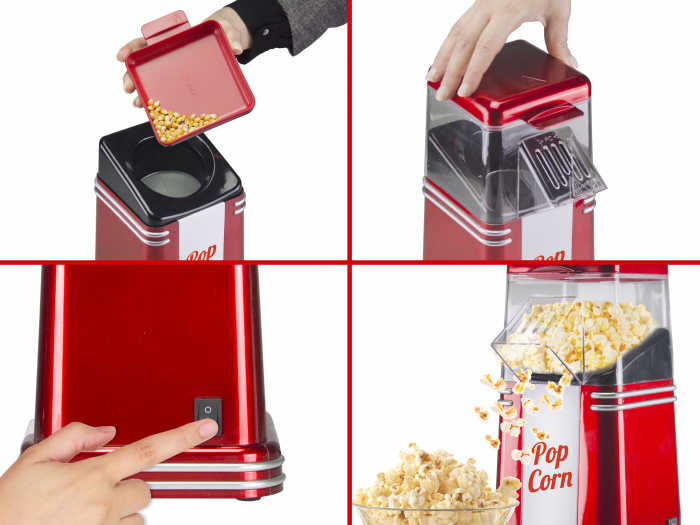 Aparat pentru preparat popcorn fara ulei Beper 90.590Y [9]