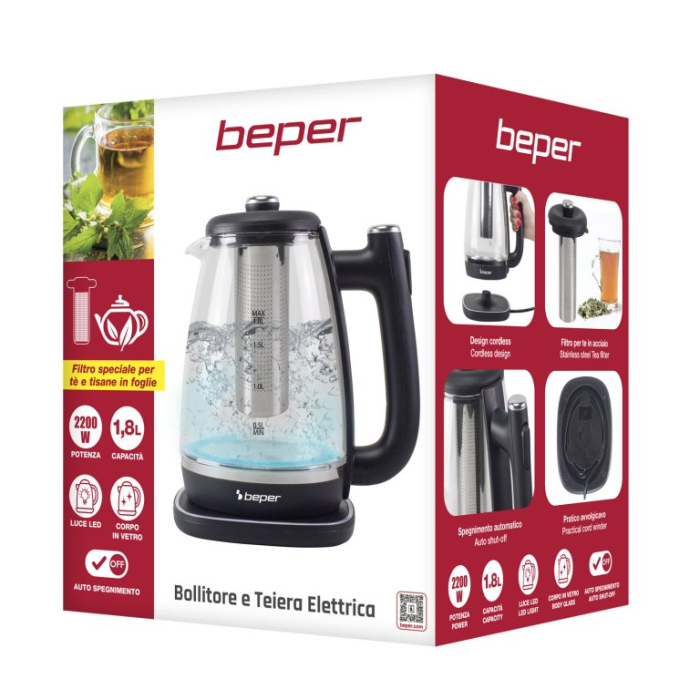 Beper P101BOL200 Fierbator electric cu filtru pentru ceai 1.8L [7]
