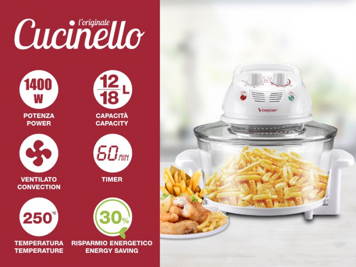 Cuptor multifunctional Hot Air fryer cu convectie Beper BF.640 [14]