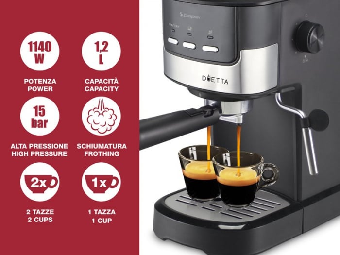 Espressor 2 in 1 Beper P101CAF100 [2]