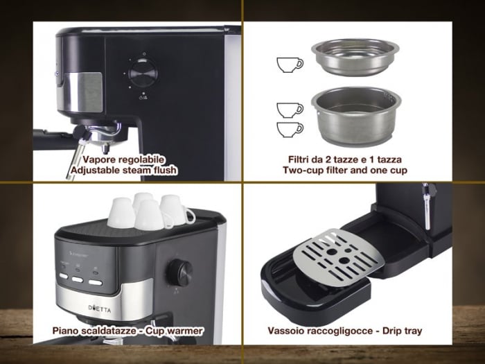 Espressor 2 in 1 Beper P101CAF100 [4]