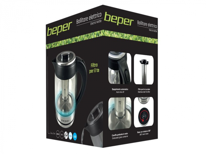 Fierbator 2 in 1 pentru apa si ceai Beper BB.103 [18]