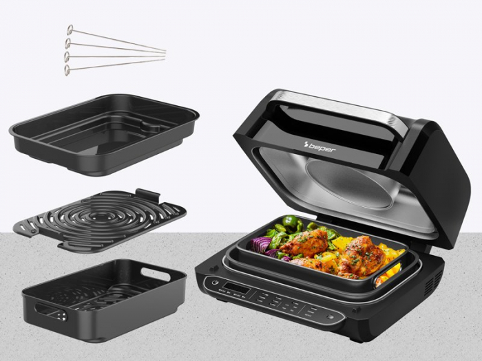 Friteuza cu aer fierbinte si gratar multifunctional Beper P101FRI080 [10]