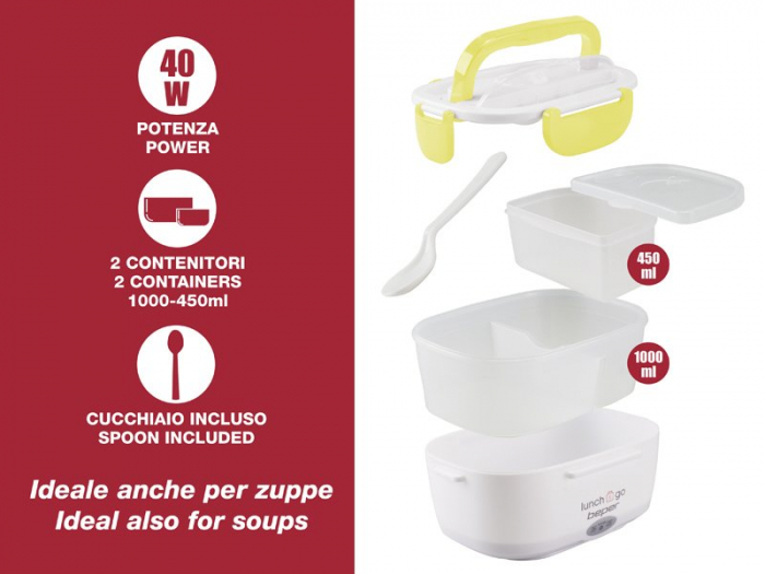 Lunch Box - Cutie electrica pentru incalzirea pranzului Beper 90.920G [10]