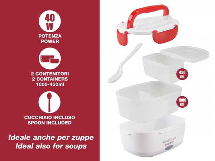 Lunch Box -Cutie electrica petru incalzirea pranzului Beper 90.920R [9]