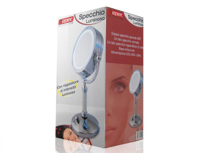 Oglinda dubla cu picior si iluminare led Beper 40.941/A [3]